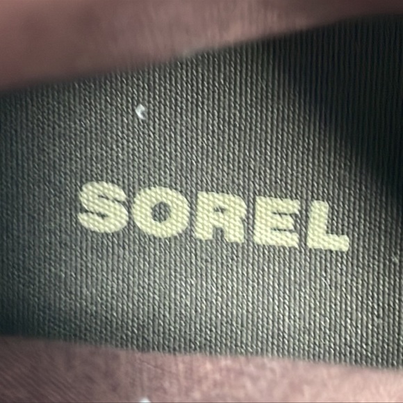 Sorel Farah Boots Ankle Booties Burgundy Red Suede Size 7 - Picture 9 of 11